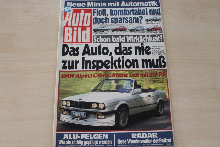Deckblatt Auto Bild (29/1987)